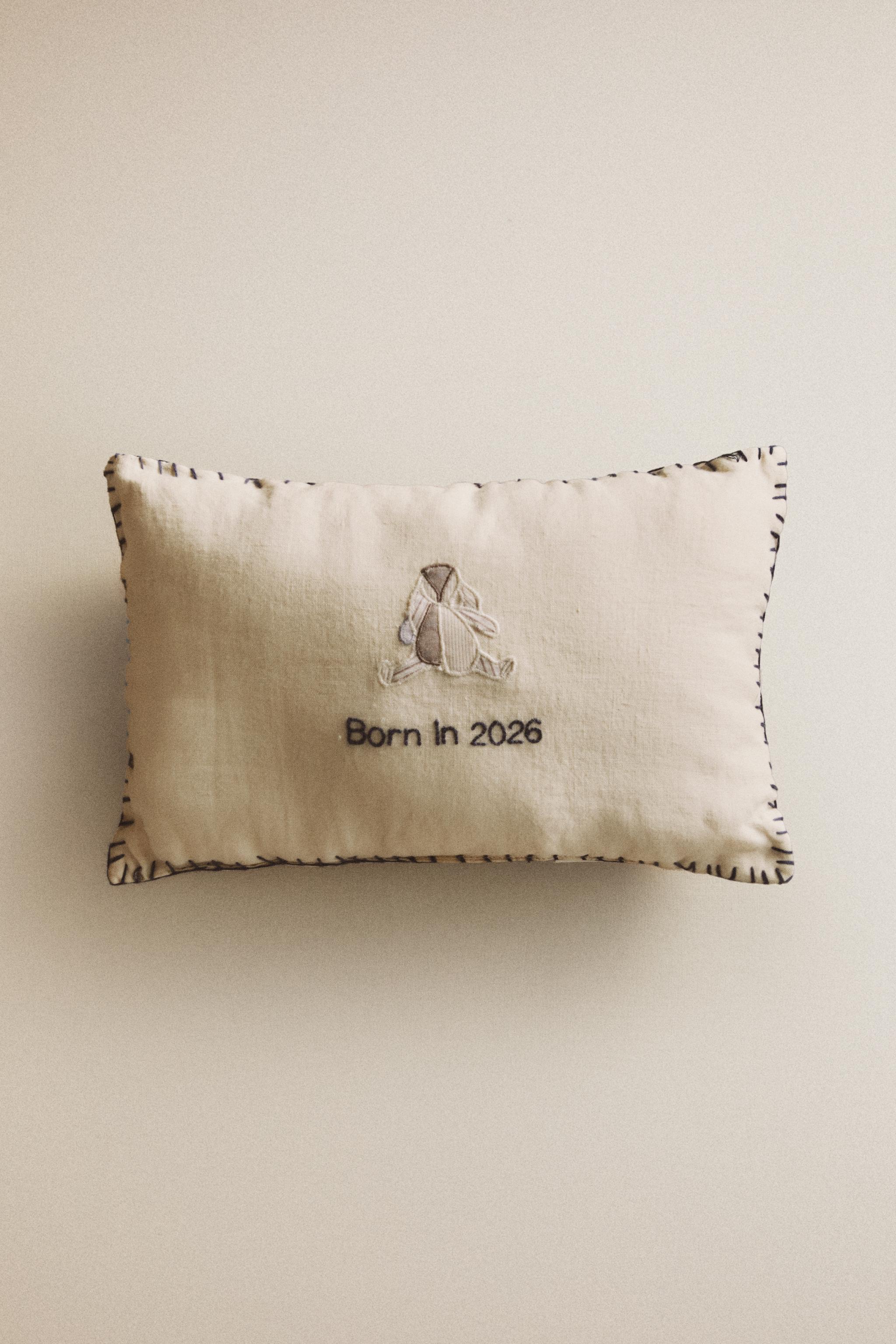 BABY LINEN RABBIT CUSHION